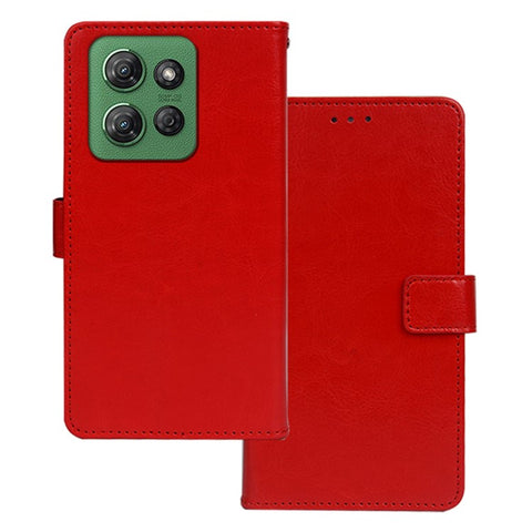 IDEWEI For Motorola Moto G Power (2025) Case Wallet Leather Phone Cover Crazy Horse Texture