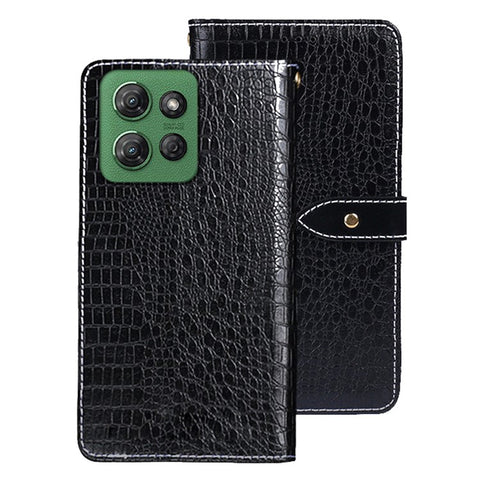 IDEWEI For Motorola Moto G Power (2025) Case Crocodile Texture PU Leather Flip Phone Cover