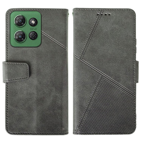 IDEWEI For Motorola Moto G Power (2025) Case Leather Wallet Phone Cover Stand Calf Texture