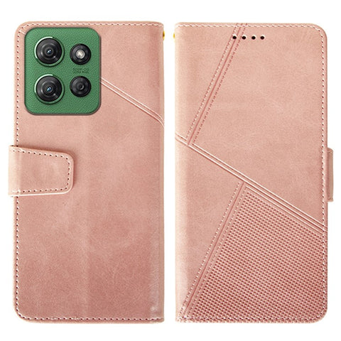 IDEWEI For Motorola Moto G Power (2025) Case Leather Wallet Phone Cover Stand Calf Texture