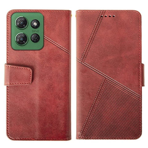 IDEWEI For Motorola Moto G Power (2025) Case Leather Wallet Phone Cover Stand Calf Texture