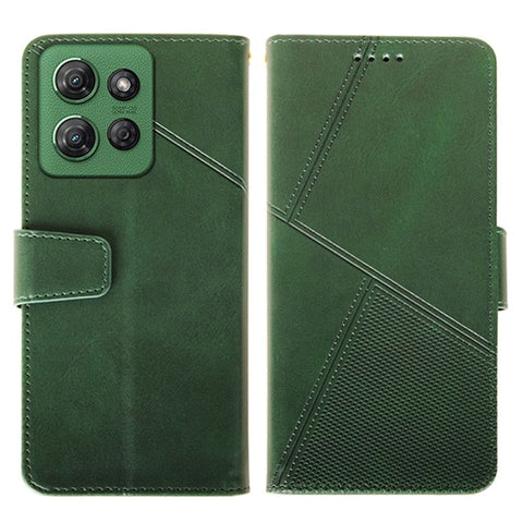IDEWEI For Motorola Moto G Power (2025) Case Leather Wallet Phone Cover Stand Calf Texture