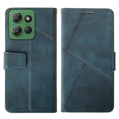 IDEWEI For Motorola Moto G Power (2025) Case Leather Wallet Phone Cover Stand Calf Texture