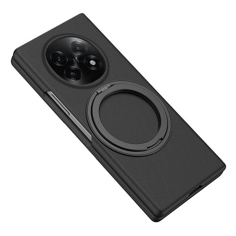 For Oppo Find N5 5G Magnetic Case Ring Kickstand Hard PC Cover with Tempered Glass Screen Film