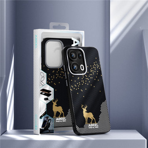ABEEL For Oppo Reno13 Pro 5G Magnetic Case Ultra Slim PC TPU Phone Back Cover