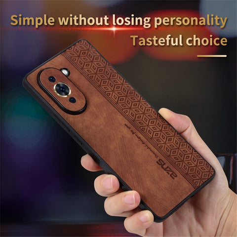 AZNS Imprinted Pattern Phone Cover for Huawei nova 10 4G, PU Leather Coated TPU Drop-proof Back Case