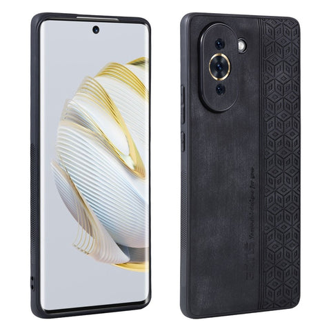 AZNS Imprinted Pattern Phone Cover for Huawei nova 10 4G, PU Leather Coated TPU Drop-proof Back Case