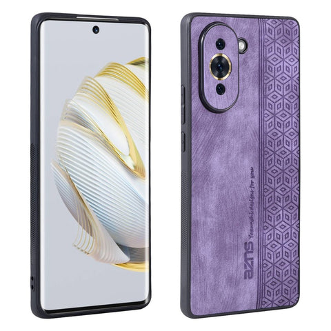 AZNS Imprinted Pattern Phone Cover for Huawei nova 10 4G, PU Leather Coated TPU Drop-proof Back Case