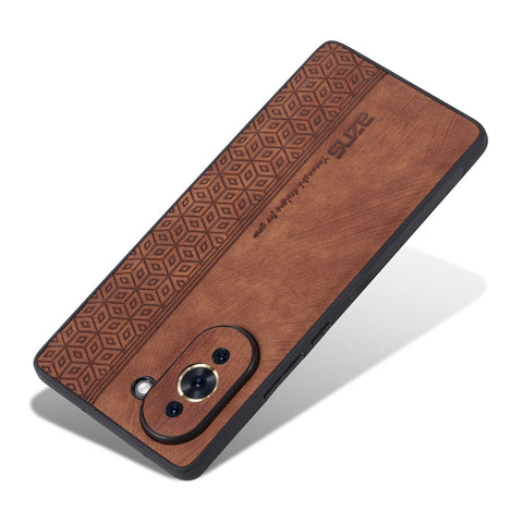 AZNS Leather Coated TPU Cover for Huawei nova 10 Pro 4G, Imprinted Pattern Anti-slip Side Edge Scratch-resistant Phone Case