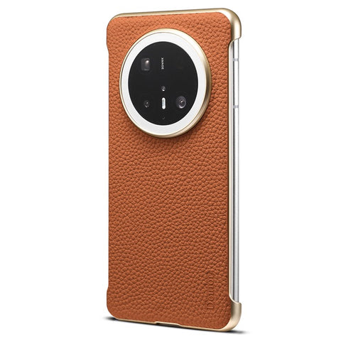 For Huawei Mate 70 Magnetic Case Litchi Texture Genuine Cow Leather + PC Boardless Phone Cover