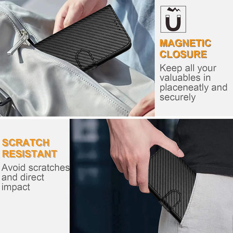 For Motorola Moto G54 5G / Motorola Moto G54 (China) 5G / Motorola Moto G73 5G / Motorola Moto G64 5G / Motorola Moto G64y 5G / Motorola Moto G14 4G Wallet Case with Strap Carbon Fiber Texture Leather Mobile Cover