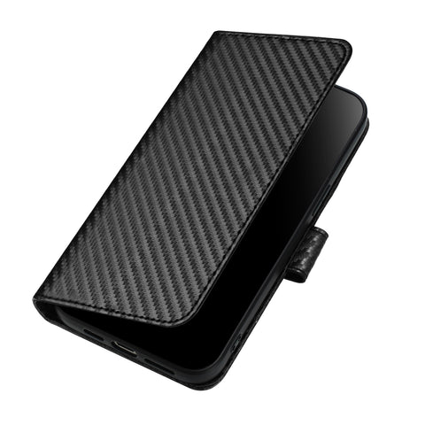 For Motorola Moto G54 5G / Motorola Moto G54 (China) 5G / Motorola Moto G73 5G / Motorola Moto G64 5G / Motorola Moto G64y 5G / Motorola Moto G14 4G Wallet Case with Strap Carbon Fiber Texture Leather Mobile Cover