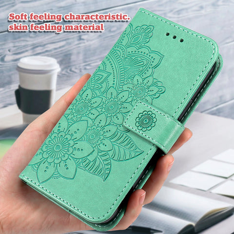 For vivo V50 Lite 4G Case Floral Pattern PU Leather Wallet Stand Phone Cover