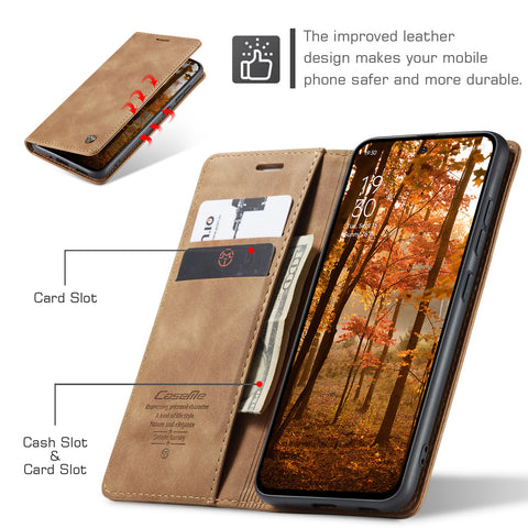 CASEME For Oppo Reno13 F 5G (Reno 13 FS 5G) / 4G Wallet Case  013 Series PU Leather Phone Cover Stand