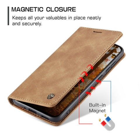 CASEME For Oppo Reno13 F 5G (Reno 13 FS 5G) / 4G Wallet Case  013 Series PU Leather Phone Cover Stand