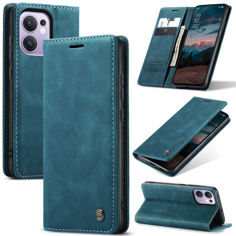 CASEME For Oppo Reno13 F 5G (Reno 13 FS 5G) / 4G Wallet Case  013 Series PU Leather Phone Cover Stand