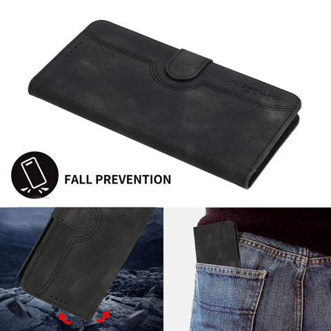 For Motorola Moto G Play 5G (2024) / Motorola Moto G 5G (2024) Leather Case Wallet Stand Smile Imprinted Phone Cover with Strap