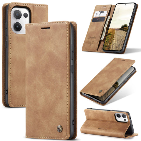 CASEME For Oppo Reno13 5G (Global) Wallet Case  013 Series PU Leather Phone Cover Stand