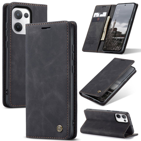 CASEME For Oppo Reno13 5G (Global) Wallet Case  013 Series PU Leather Phone Cover Stand