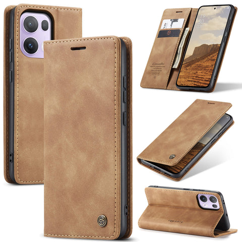 CASEME For Oppo Reno13 Pro 5G Wallet Case  013 Series PU Leather Phone Cover Stand