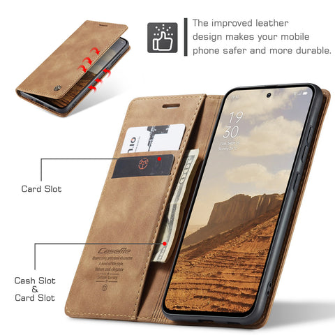 CASEME For Oppo Reno13 Pro 5G Wallet Case  013 Series PU Leather Phone Cover Stand