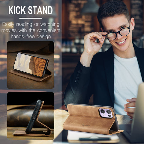 CASEME For Oppo Reno13 Pro 5G Wallet Case  013 Series PU Leather Phone Cover Stand