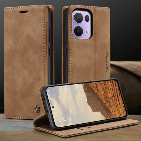 CASEME For Oppo Reno13 Pro 5G Wallet Case  013 Series PU Leather Phone Cover Stand