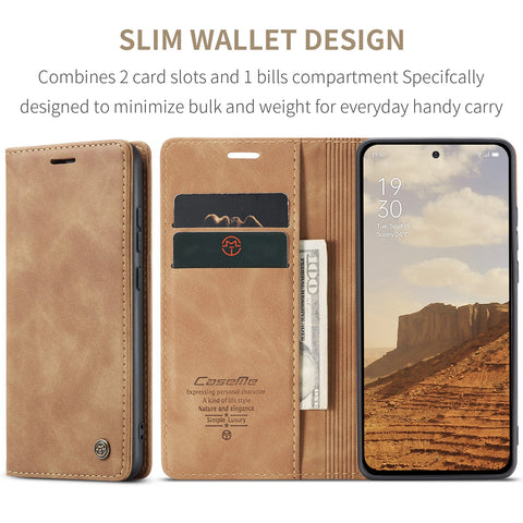 CASEME For Oppo Reno13 Pro 5G Wallet Case  013 Series PU Leather Phone Cover Stand