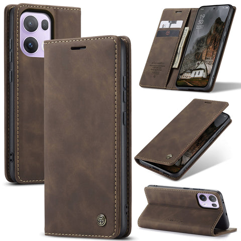CASEME For Oppo Reno13 Pro 5G Wallet Case  013 Series PU Leather Phone Cover Stand