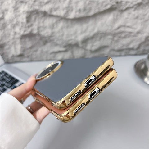 For Huawei Mate 70 Case Nappa Texture PC + PU + TPU Phone Back Cover