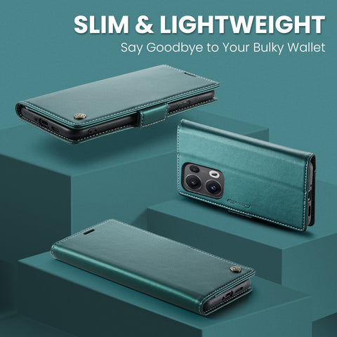 CASEME For Oppo Reno13 Pro 5G Case  023 Series RFID Blocking Leather Wallet Stand Phone Cover