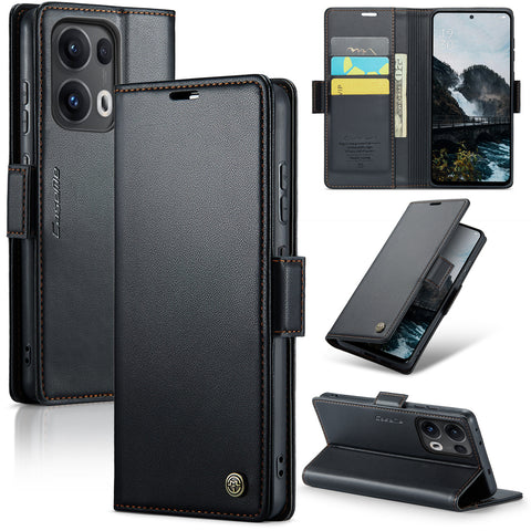 CASEME For Oppo Reno13 Pro 5G Case  023 Series RFID Blocking Leather Wallet Stand Phone Cover