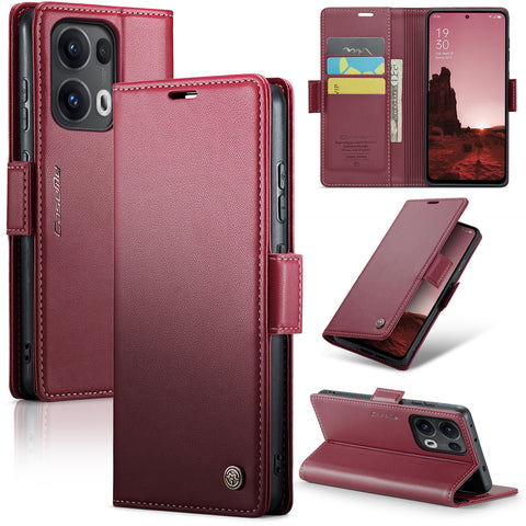 CASEME For Oppo Reno13 Pro 5G Case  023 Series RFID Blocking Leather Wallet Stand Phone Cover
