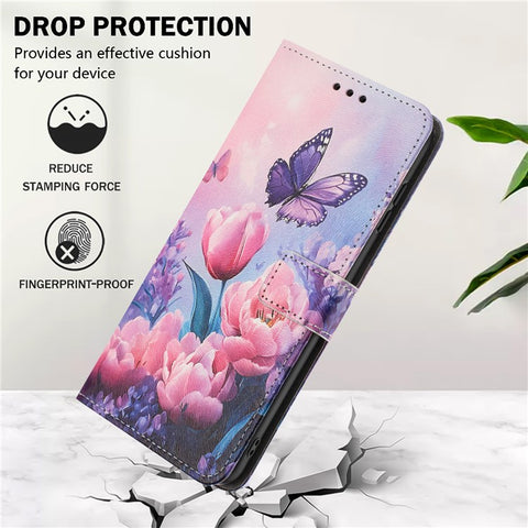 YX-2501 For Google Pixel 10 Pro / 10 / 9 Pro / 9 Case Pattern Printing PU Leather Wallet Phone Cover with Lanyard