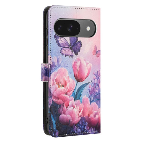 YX-2501 For Google Pixel 10 Pro / 10 / 9 Pro / 9 Case Pattern Printing PU Leather Wallet Phone Cover with Lanyard