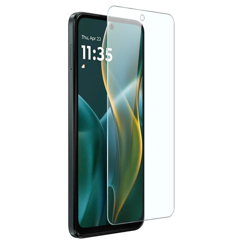 NORTHJO For Motorola Moto G Play (2025) 5G Clear Case Soft TPU Phone Cover with Tempered Glass Screen Protector