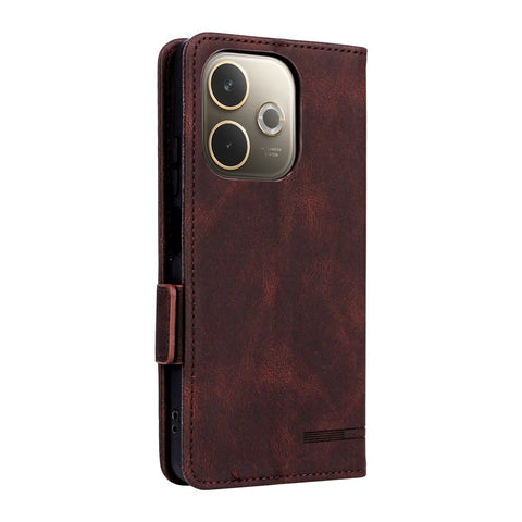 For Oppo A5 Pro 4G (Global) / 5G (Global) / A5 Energy 5G (China) Case Leather Wallet Flip Phone Cover with Hardware Decor