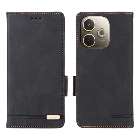 For Oppo A5 Pro 4G (Global) / 5G (Global) / A5 Energy 5G (China) Case Leather Wallet Flip Phone Cover with Hardware Decor