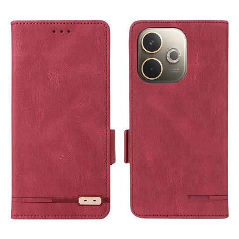 For Oppo A5 Pro 4G (Global) / 5G (Global) / A5 Energy 5G (China) Case Leather Wallet Flip Phone Cover with Hardware Decor