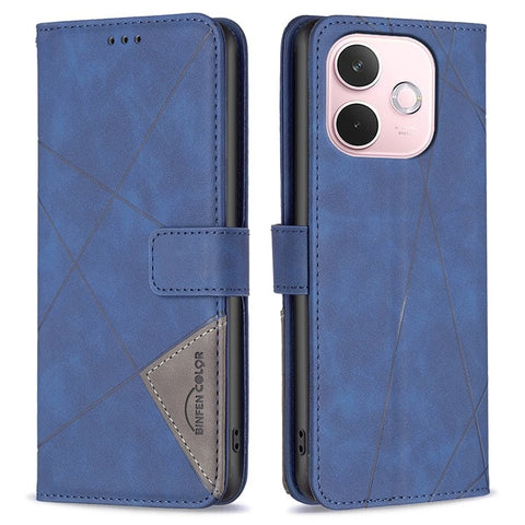 BINFEN COLOR For Oppo A5 Pro 4G (Global) / 5G (Global) / A5 Energy 5G (China) Phone Cases Wallet Stand Geometry Imprint Leather Cover