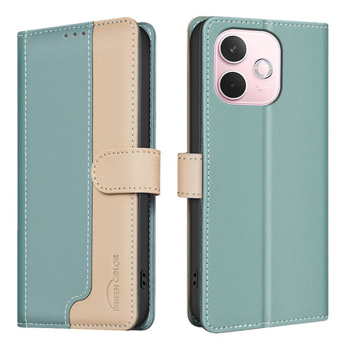 BINFEN COLOR BF33 For Oppo A5 Pro 4G (Global) / 5G (Global) / A5 Energy 5G (China) Leather Case RFID Blocking Wallet Stand Phone Cover