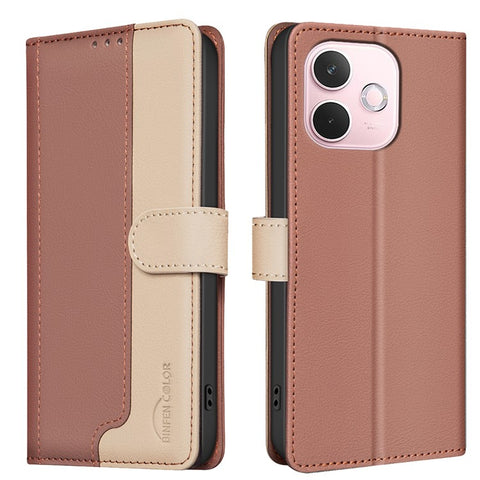 BINFEN COLOR BF33 For Oppo A5 Pro 4G (Global) / 5G (Global) / A5 Energy 5G (China) Leather Case RFID Blocking Wallet Stand Phone Cover