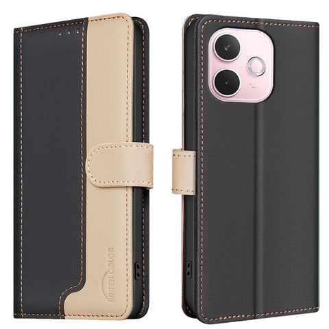 BINFEN COLOR BF33 For Oppo A5 Pro 4G (Global) / 5G (Global) / A5 Energy 5G (China) Leather Case RFID Blocking Wallet Stand Phone Cover