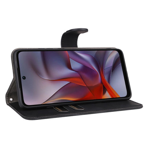 For Motorola Edge 60 5G / 60 Fusion 5G Leather Case Skin Feel Anti Drop Wallet Flip Phone Cover