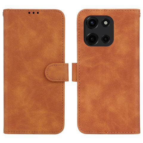 For Motorola Edge 60 5G / 60 Fusion 5G Leather Case Skin Feel Anti Drop Wallet Flip Phone Cover