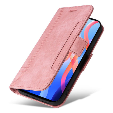 BETOPNICE 001 For Xiaomi Redmi Note 11 5G (MediaTek) / Note 11T 5G / Note 11S 5G / Poco M4 Pro 5G PU Leather Stand Wallet Case Imprinted Stitching Line Phone Cover