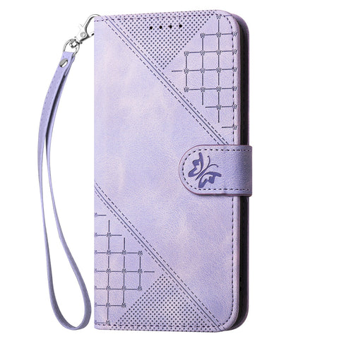 For Motorola Moto G54 5G / Motorola Moto G54 (China) 5G / Motorola Moto G73 5G / Motorola Moto G64 5G / Motorola Moto G64y 5G / Motorola Moto G14 4G Leather Wallet Case Butterfly Flower Imprinted Phone Cover with Strap