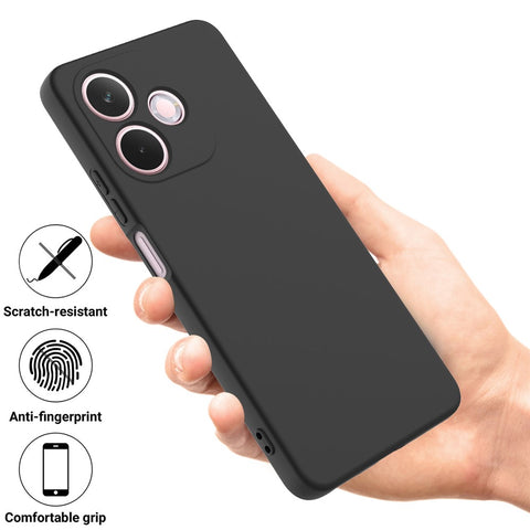 For Oppo A5 Pro 4G (Global) / 5G (Global) / A5 Energy 5G (China) Liquid Silicone Case Phone Back Cover with Hand Strap