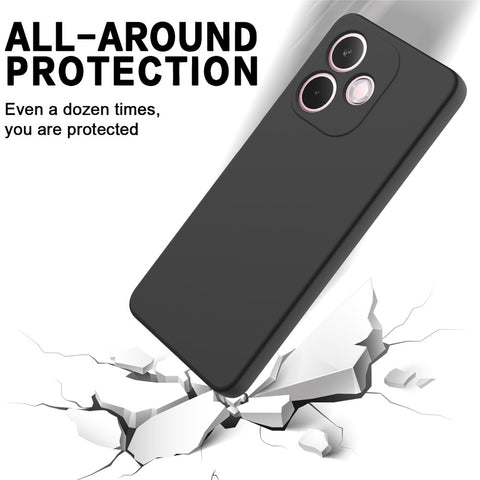 For Oppo A5 Pro 4G (Global) / 5G (Global) / A5 Energy 5G (China) Liquid Silicone Case Phone Back Cover with Hand Strap