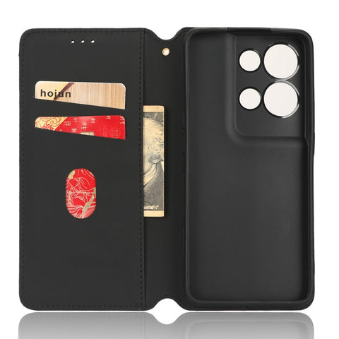 For Oppo Reno8 Pro+ 5G (Global Version) / Reno8 Pro 5G (Global Version) PU Leather Phone Case Imprinted Rhombus Pattern Magnetic Auto-absorbed Stand Wallet Cover